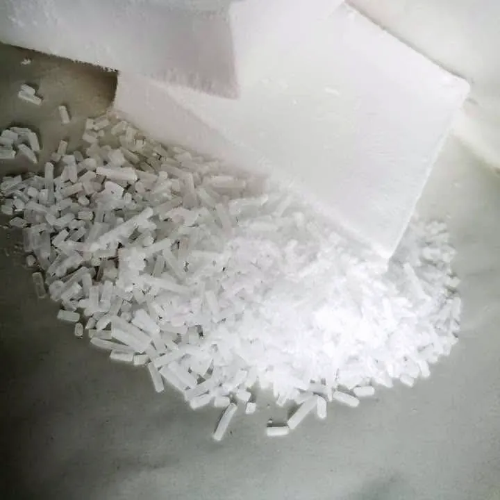 Dry ice blocks and dry ice pellets